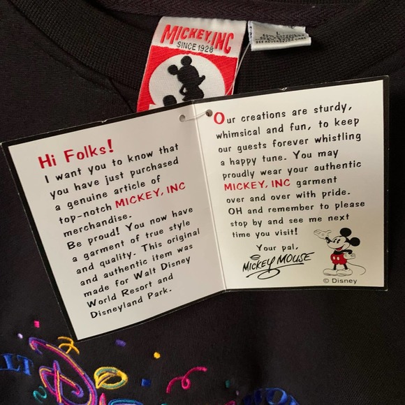 Vintage NWT 90’s Walt Disney World sweatshirt - Picture 4 of 6